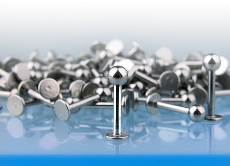 Pair of 316L Surgical Steel 16 Gauge Labrets