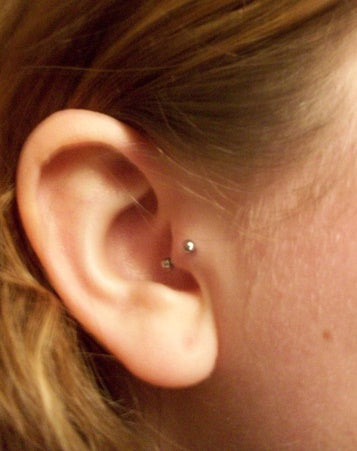 Tragus Piercing Kit with 16g Safe and Sterile Body Jewelry