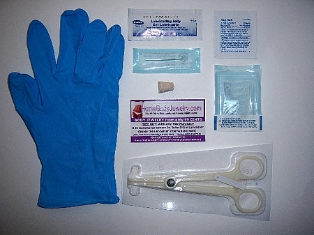 Body Piercing Kit for Prince Albert PA with Safe and Sterile Body Jewelry