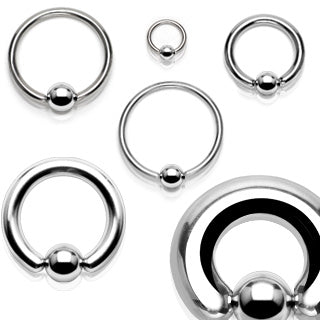 316L Surgical Stainless Captive Bead Ring