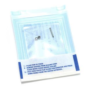 Single Sterile Straight Steel Barbell for Body Piercing